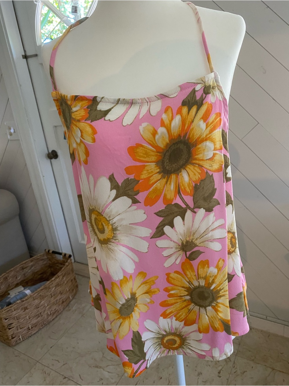 O'Neill Pink Floral Sunflower Cami